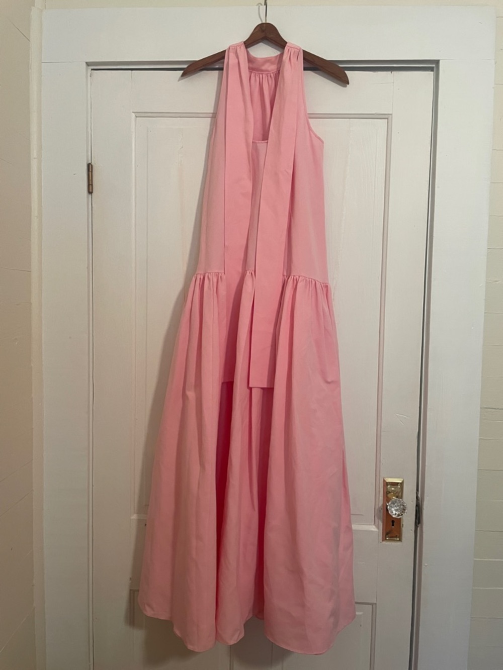 New Staud Marlowe Neck Tie Tiered Maxi Dress size XS - Picture 11 of 17